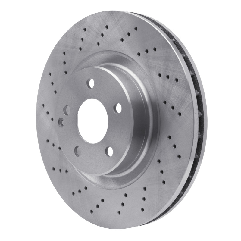 Mercedes-Benz E500 Brake Rotor (1) - Front - R1 Concepts - Drilled - `03-`12